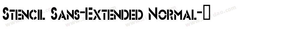 Stencil Sans-Extended Normal字体转换